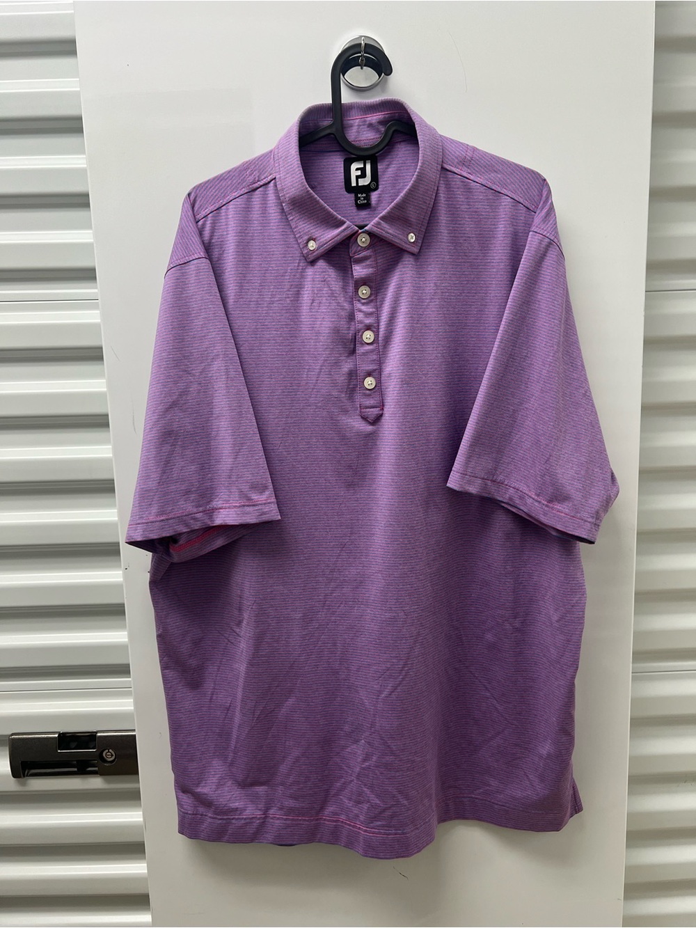 FootJoy Purple Polo Button Down Collar